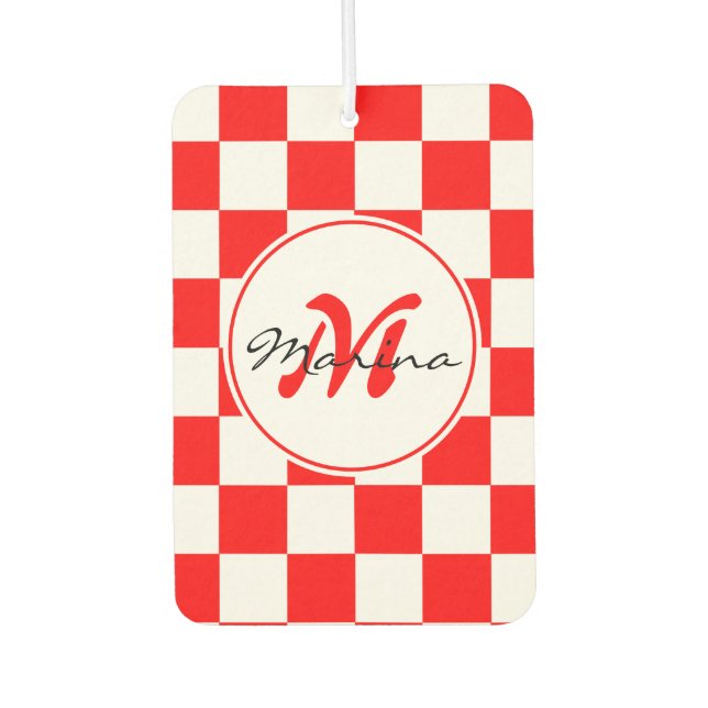 Kroatien | Hrvatska | Name Monogram Autolufterfrischer (Vorderseite)