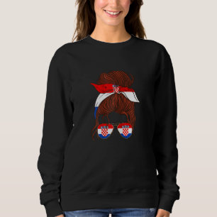Kroatien Hrvatska Sonnenbrille Mädchen Kroatischer Sweatshirt