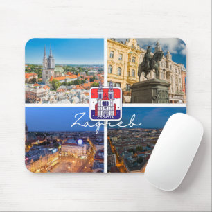 Kroatien Hrvatska Zagreb Hauptstadt von Kroa Mousepad