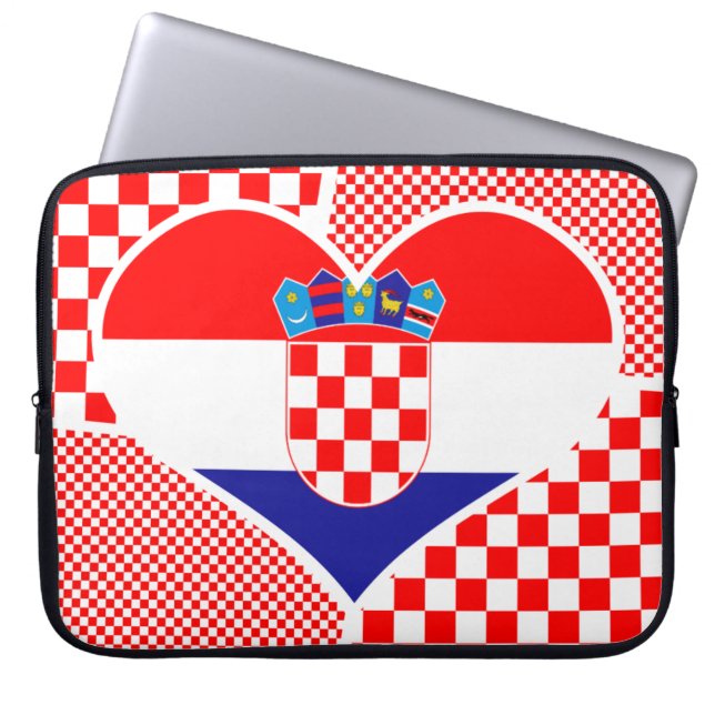 Kroatien im Herzen von Collage Laptop Sleeve (Vorderseite)