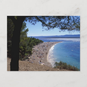Kroatien, Insel Brac, Bol, Golden Cape Beach Postkarte