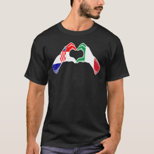 Kroatien Italienische Flagge - Kroatisch-italienis T-Shirt