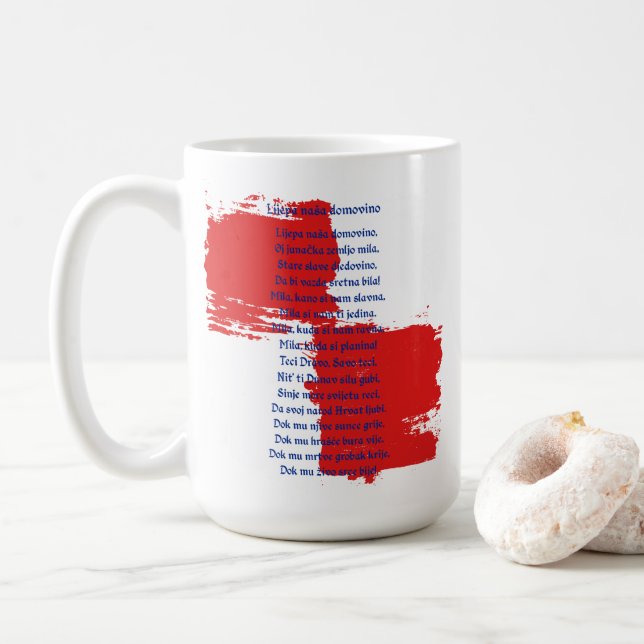 Kroatien Kaffeetasse (Mit Donut)