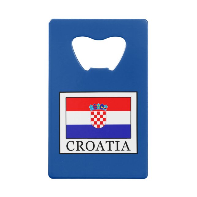 Kroatien Kreditkartenflaschenöffner (Vorderseite)