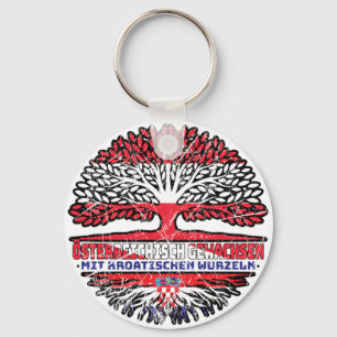 Kroatien Kroatisch Österreichisch Schlüsselanhänger