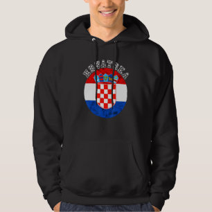 Kroatien Kroatische Flagge Kroatischer Stolz Kroat Hoodie