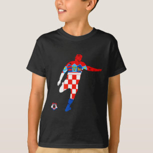 Kroatien Kroatische Wurzeln Kroatischer Fußballspi T-Shirt