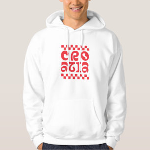 Kroatien Land Logo Design Hoodie