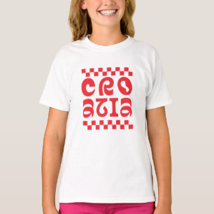Kroatien Land Logo Design T-Shirt