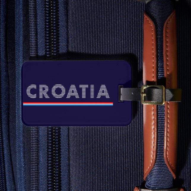 Kroatien - mit Liebe Gepäckanhänger (Vorderseite Insitu 4)