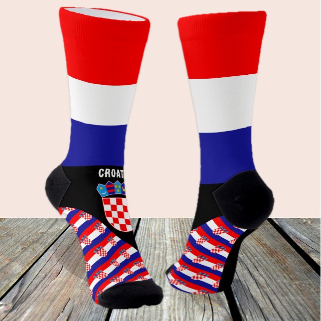 Kroatien, Mode, kroatische Flagge, patriotisch Socken (Von Creator hochgeladen)