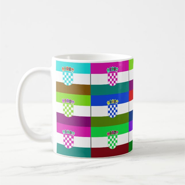 Kroatien Multihue kennzeichnet Tasse (Links)