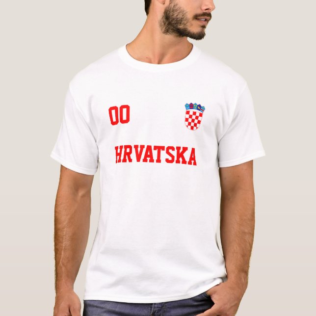 Kroatien Name&Number Soccer Football Jersey T-Shirt (Vorderseite)