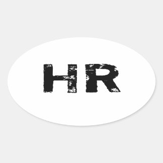 Kroatien Ovaler Aufkleber