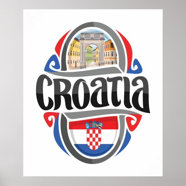 Kroatien Poster (Vorne)