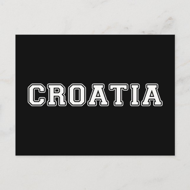 Kroatien Postkarte (Vorderseite)