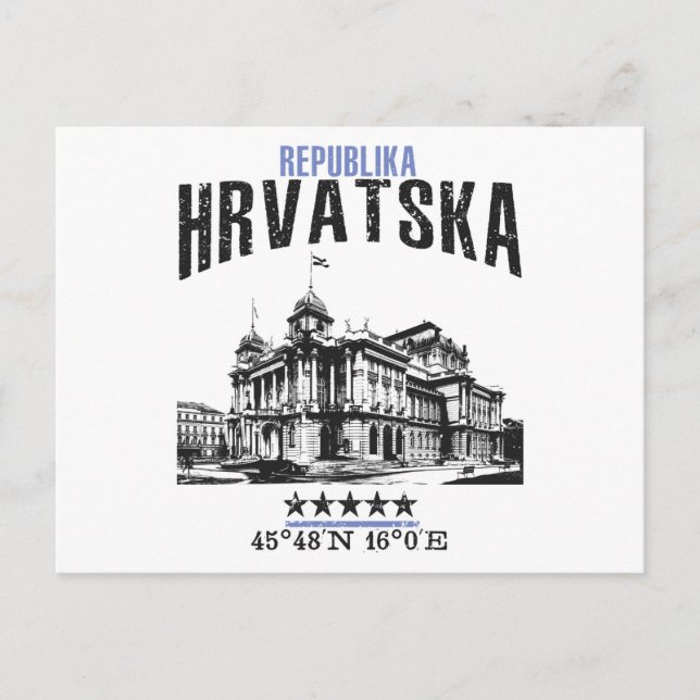 Kroatien Postkarte (Vorderseite)