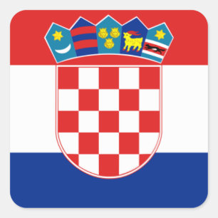 Kroatien Quadratischer Aufkleber