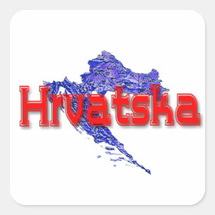 Kroatien Quadratischer Aufkleber