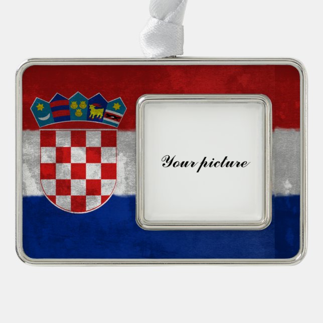 Kroatien Rahmen-Ornament Silber (Vorderseite)