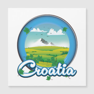 Kroatien Reise Logo Magnetkarte