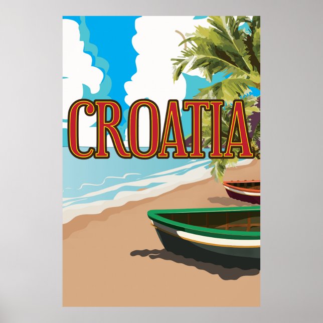 KROATIEN Reiseplakat Poster (Vorne)