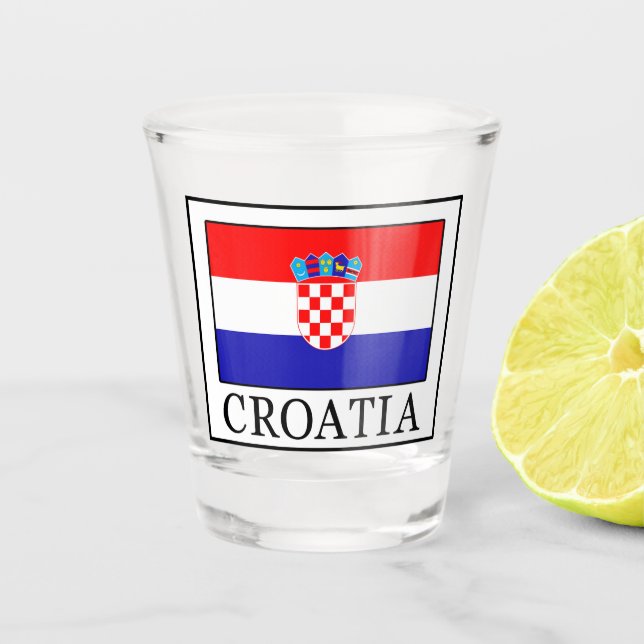Kroatien Schnapsglas (Vorderseite)
