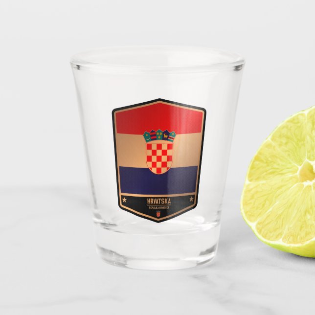 Kroatien Schnapsglas (Vorderseite)