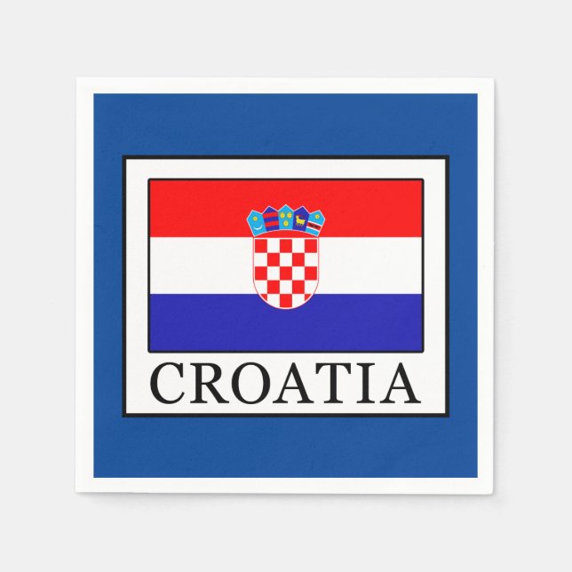 Kroatien Serviette (Vorderseite)