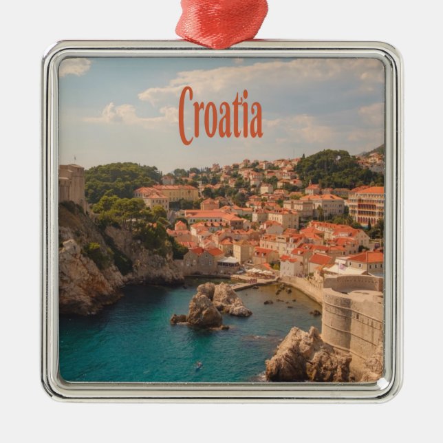 Kroatien Südosteuropa Zagreb Ornament Aus Metall (Vorne)