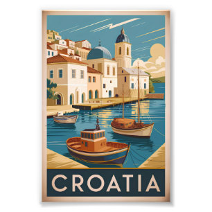Kroatien Vintag Fotodruck