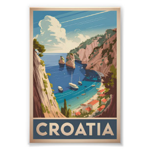 Kroatien Vintag Fotodruck