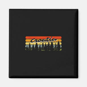 Kroatien Wald Sonnenuntergang Bäume Ferienhaus Url Magnet