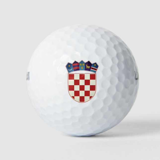 Kroatien Wappen Golfball (Vorderseite)