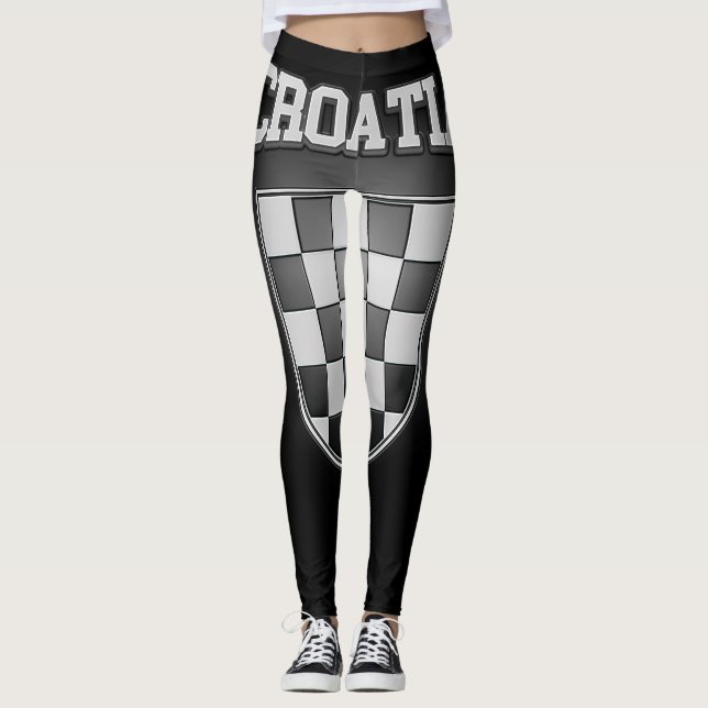 Kroatien-Wappen Leggings (Vorderseite)