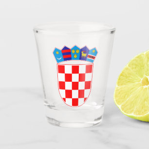 Kroatien Wappen Schnapsglas