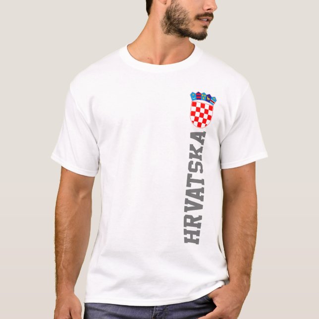 Kroatien Wappen T-Shirt (Vorderseite)