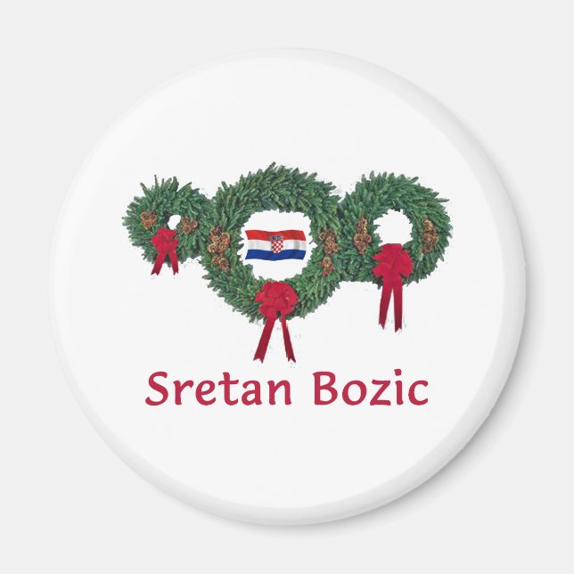 Kroatien Weihnachten 2 Magnet (Vorne)