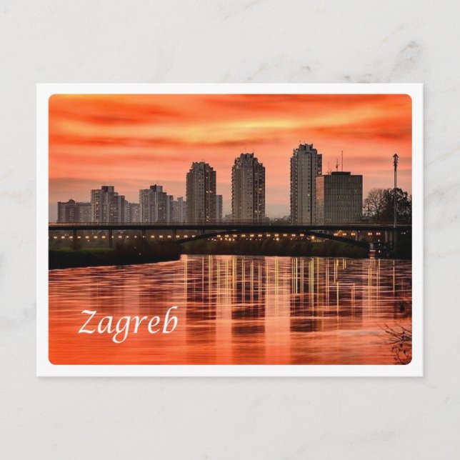 Kroatien - Zagreb - Postkarte (Vorderseite)
