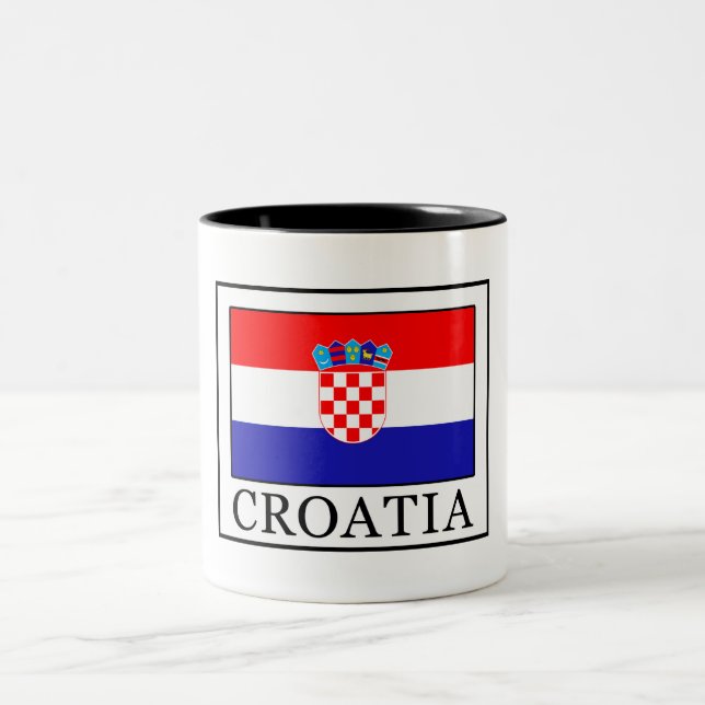 Kroatien Zweifarbige Tasse (Mittel)