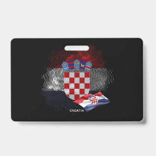 Kroatienflagge Ausweis