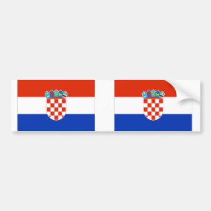 Kroatienflagge Autoaufkleber