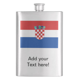 Kroatienflagge Flachmann