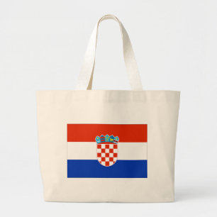 Kroatienflagge Jumbo Stoffbeutel