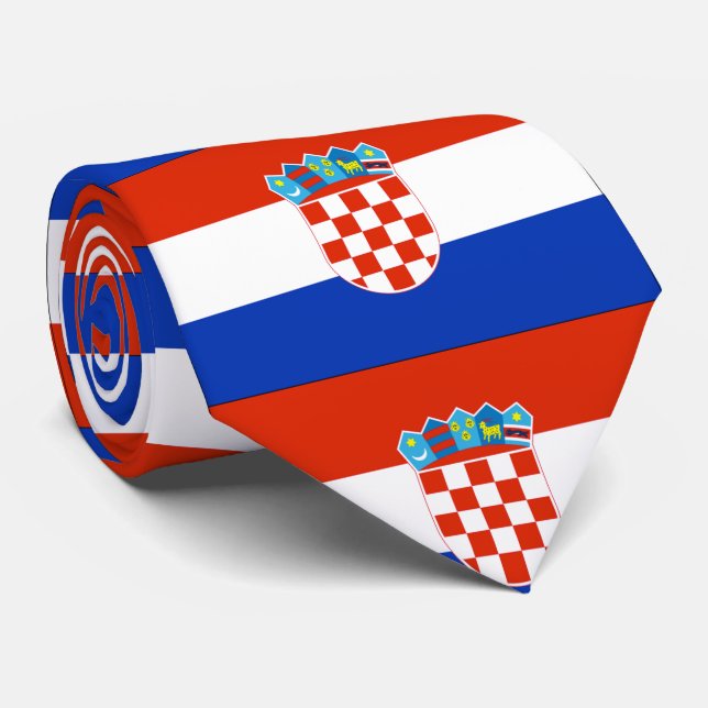 Kroatienflagge Krawatte (Gerollt)