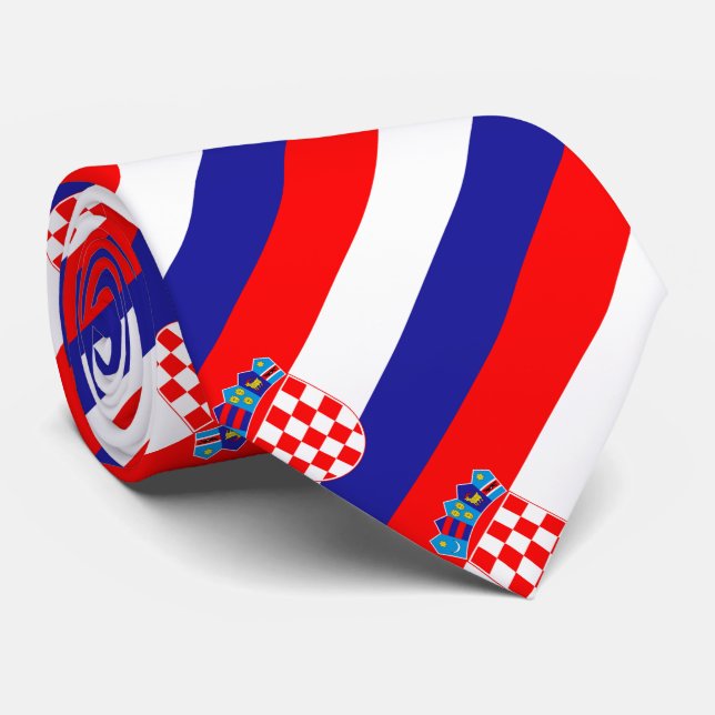 Kroatienflagge Krawatte (Gerollt)