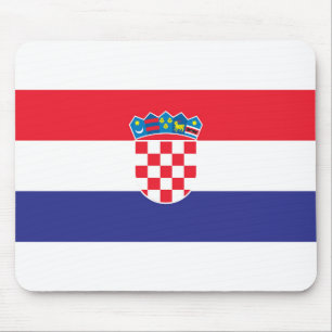 Kroatienflagge Mousepad