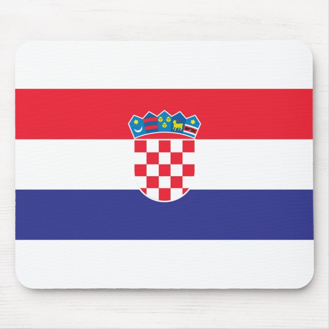 Kroatienflagge Mousepad (Vorne)