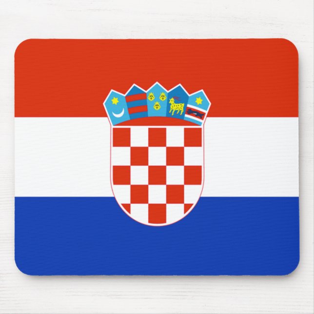 Kroatienflagge Mousepad (Vorne)