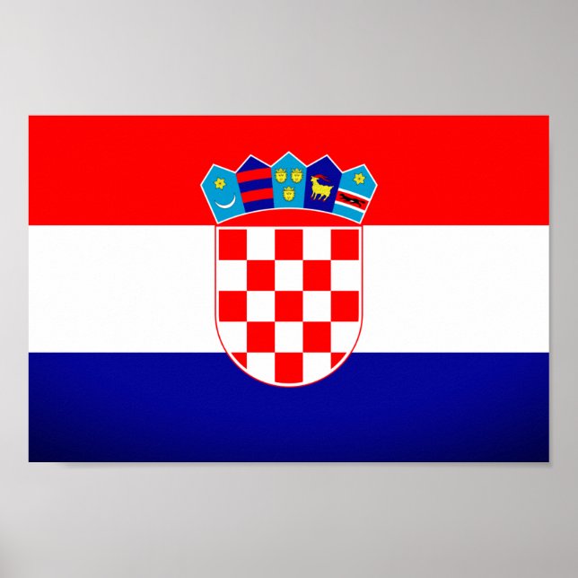 Kroatienflagge Poster (Vorne)